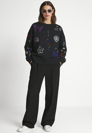 Sweatshirt Boxy "Flash Tattoo 1"