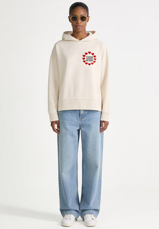 Hoodie Boxy Brodé "United States of Love"
