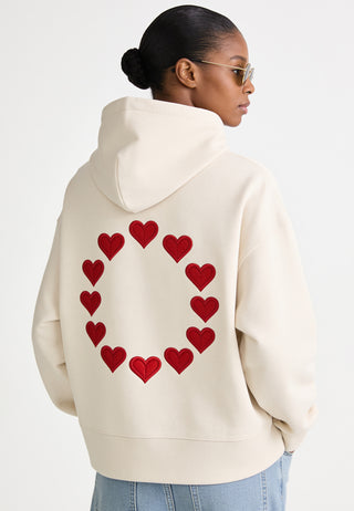 Hoodie Boxy Brodé "United States of Love"