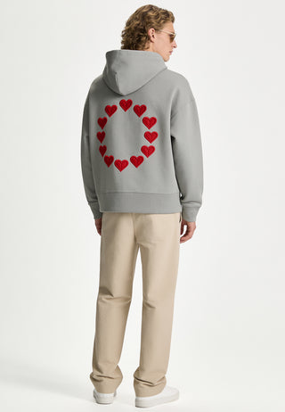 Hoodie Boxy Brodé "United States of Love"