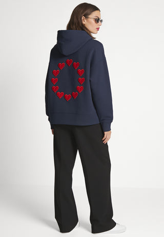 Hoodie Boxy Brodé "United States of Love"