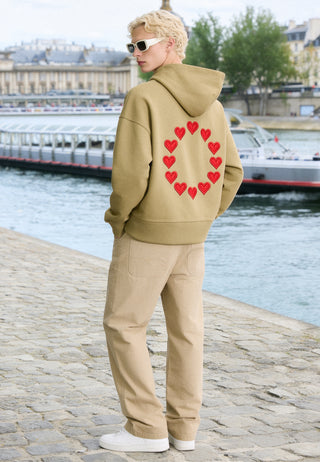 Hoodie Boxy Brodé "United States of Love"