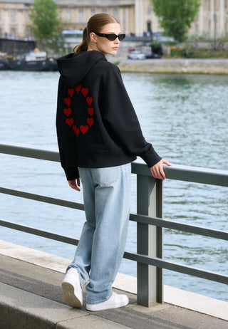 Hoodie Boxy Brodé "United States of Love"