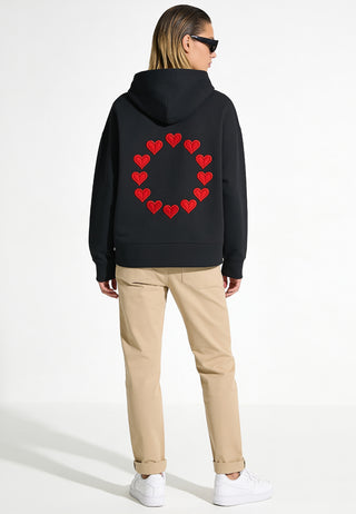 Hoodie Boxy Brodé "United States of Love"