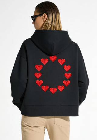 Hoodie Boxy Brodé "United States of Love"