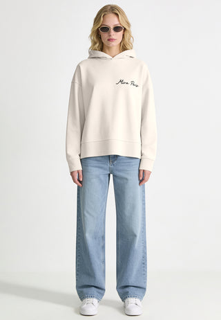 Hoodie Boxy Brodé "Amore"