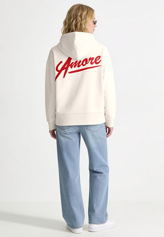 Hoodie Boxy Brodé "Amore"