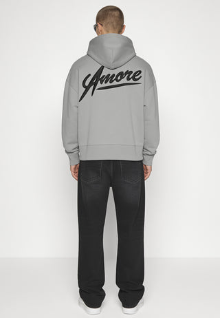 Hoodie Boxy Brodé "Amore"