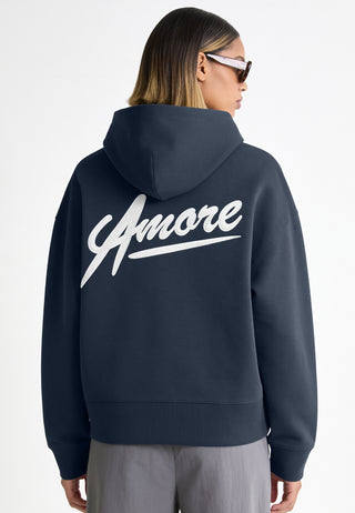 Hoodie Boxy Brodé "Amore"