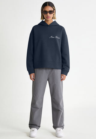 Hoodie Boxy Brodé "Amore"