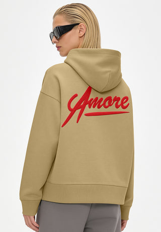 Hoodie Boxy Brodé "Amore"
