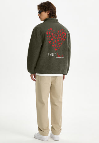 Veste Sherpa Brodée "Sweetheart"