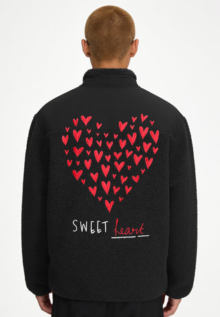 Veste Sherpa Brodée "Sweetheart"