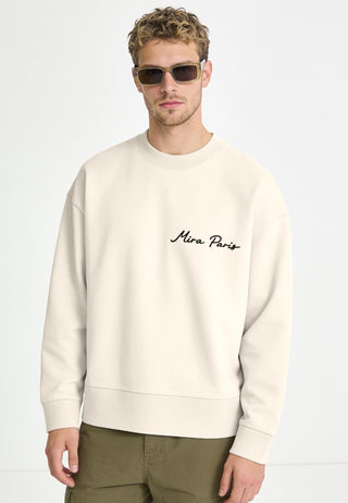 Sweatshirt Boxy Brodé "Kiss"