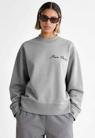 Sweatshirt Boxy Brodé "Kiss"