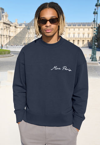 Sweatshirt Boxy Brodé "Kiss"