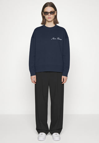 Sweatshirt Boxy Brodé "Kiss"