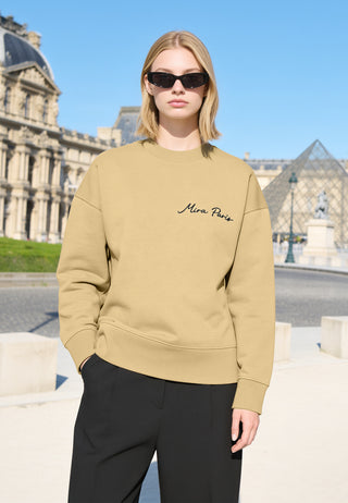 Sweatshirt Boxy Brodé "Kiss"