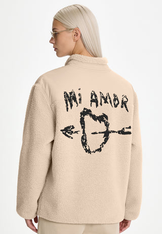 Veste Sherpa Brodée "Mi Amor"