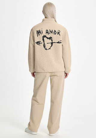 Veste Sherpa Brodée "Mi Amor"