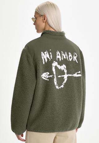 Veste Sherpa Brodée "Mi Amor"