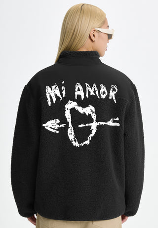 Veste Sherpa Brodée "Mi Amor"