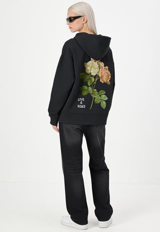 Hoodie Boxy "Roses"