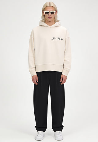 Hoodie Boxy Brodé "Fleur"