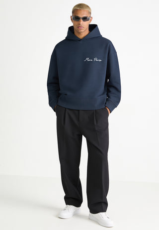 Hoodie Boxy Brodé "Fleur"