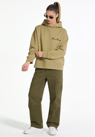 Hoodie Boxy Brodé "Fleur"