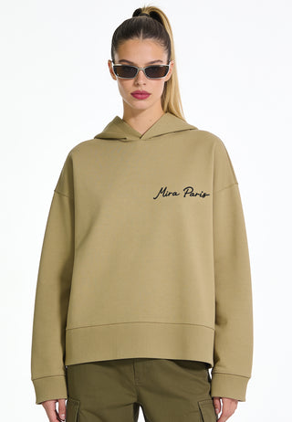 Hoodie Boxy Brodé "Fleur"
