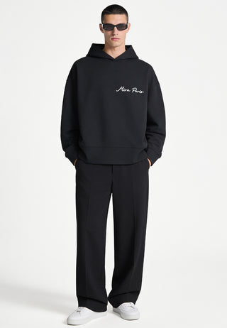 Hoodie Boxy Brodé "Fleur"