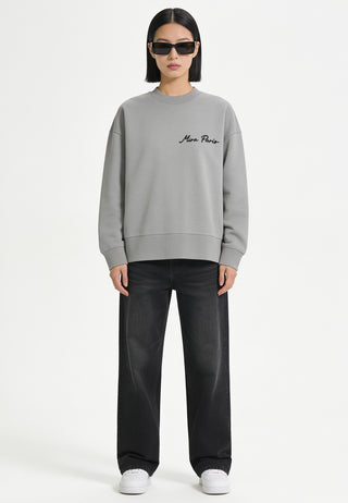 Sweatshirt Boxy Brodé "Shark"