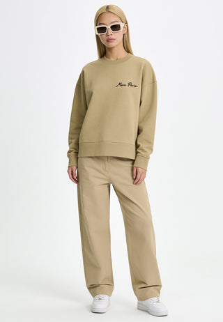 Sweatshirt Boxy Brodé "Shark"