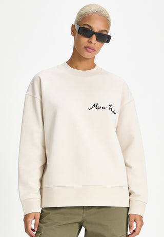 Sweatshirt Boxy Brodé "Fleur"
