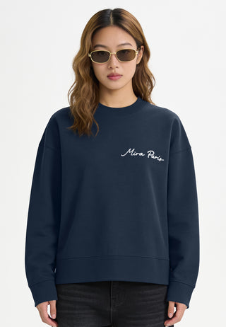 Sweatshirt Boxy Brodé "Fleur"