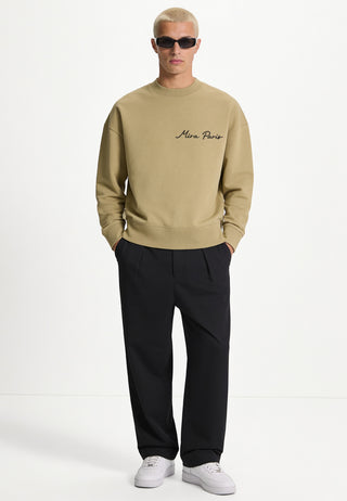 Sweatshirt Boxy Brodé "Fleur"