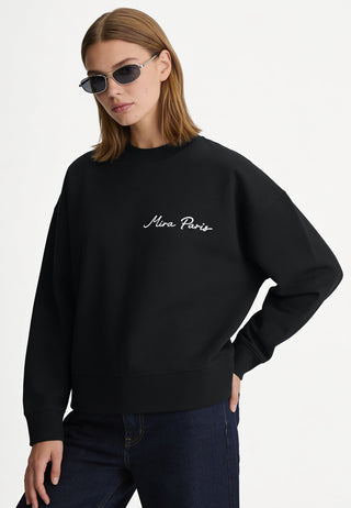 Sweatshirt Boxy Brodé "Fleur"