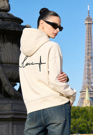 Hoodie Boxy Brodé "Frequency"