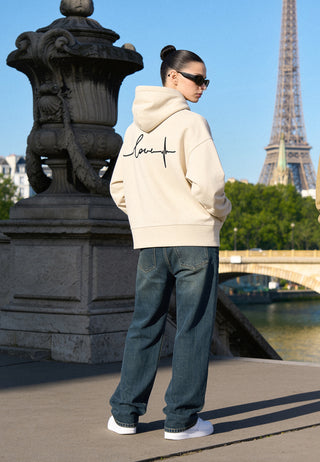 Hoodie Boxy Brodé "Frequency"