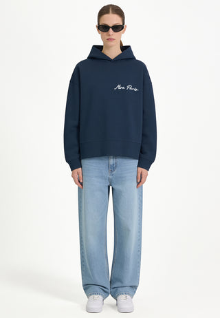 Hoodie Boxy Brodé "Frequency"