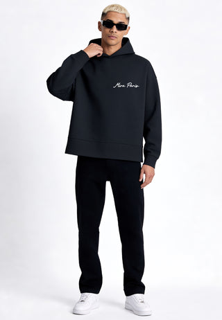 Hoodie Boxy Brodé "Frequency"