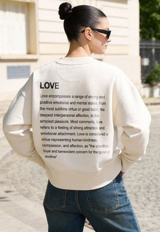 Sweatshirt Boxy "Love Definition"