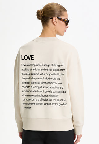 Sweatshirt Boxy "Love Definition"