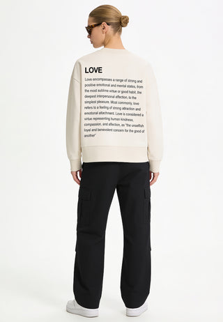 Sweatshirt Boxy "Love Definition"