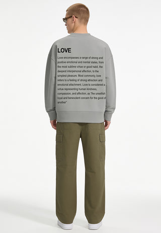 Sweatshirt Boxy "Love Definition"