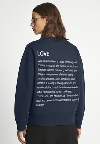 Sweatshirt Boxy "Love Definition"