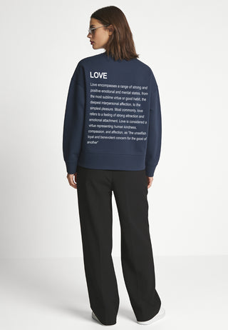 Sweatshirt Boxy "Love Definition"