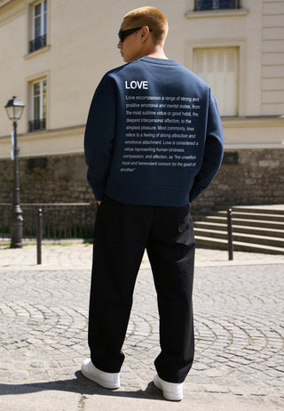Sweatshirt Boxy "Love Definition"