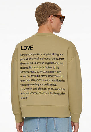 Sweatshirt Boxy "Love Definition"